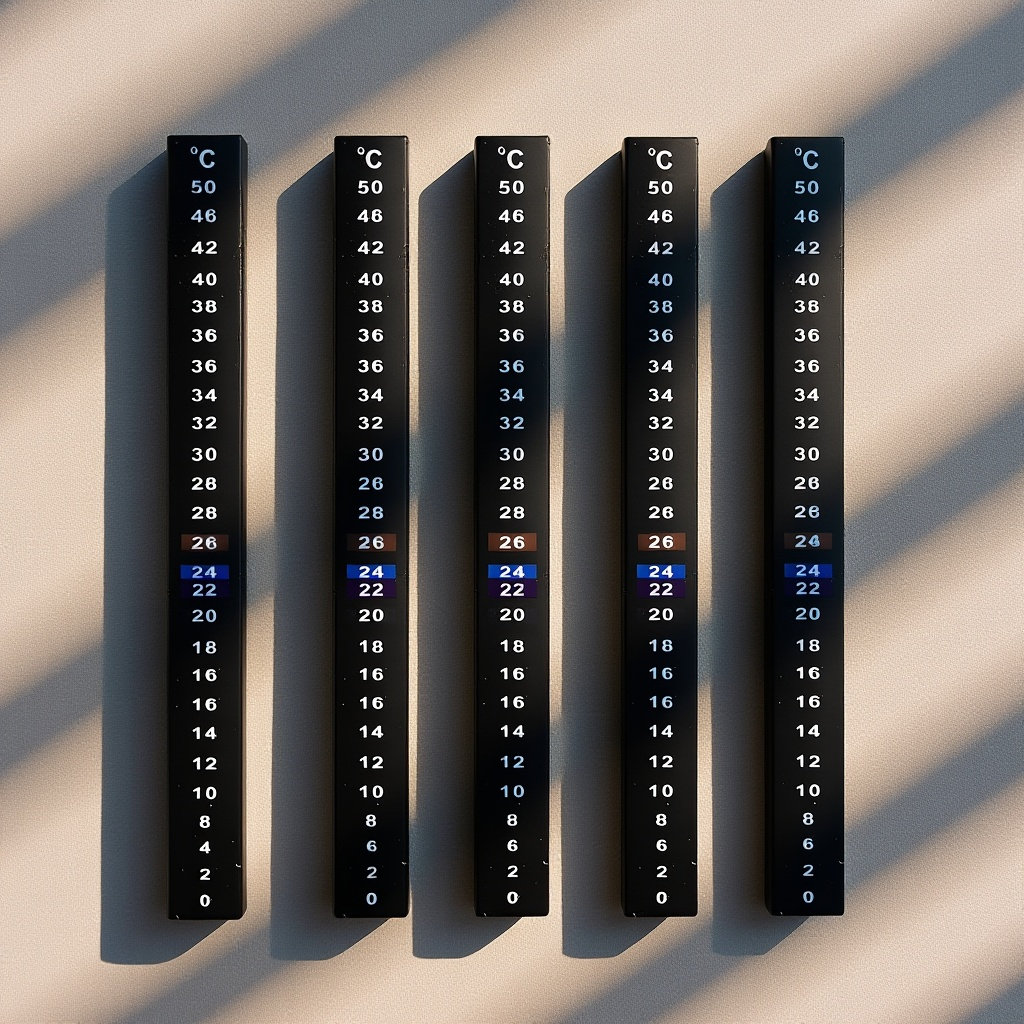 Temperature Strip Thermometer - 5Pcs Stiker Termometer Fermentasi untuk Pembuatan
