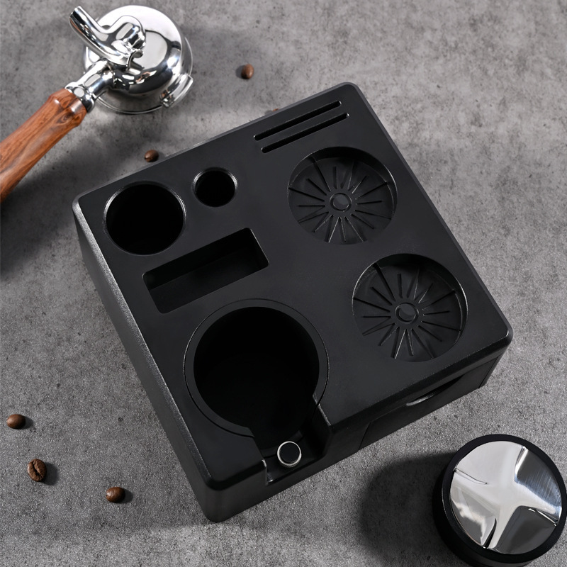 Portafilter 58Mm - Stasiun Tamper Espresso ABS dengan Laci,
