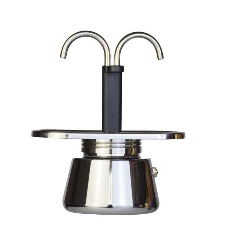 Coffee Equipment Set - Mini Moka Pot tabung ganda 200ML,