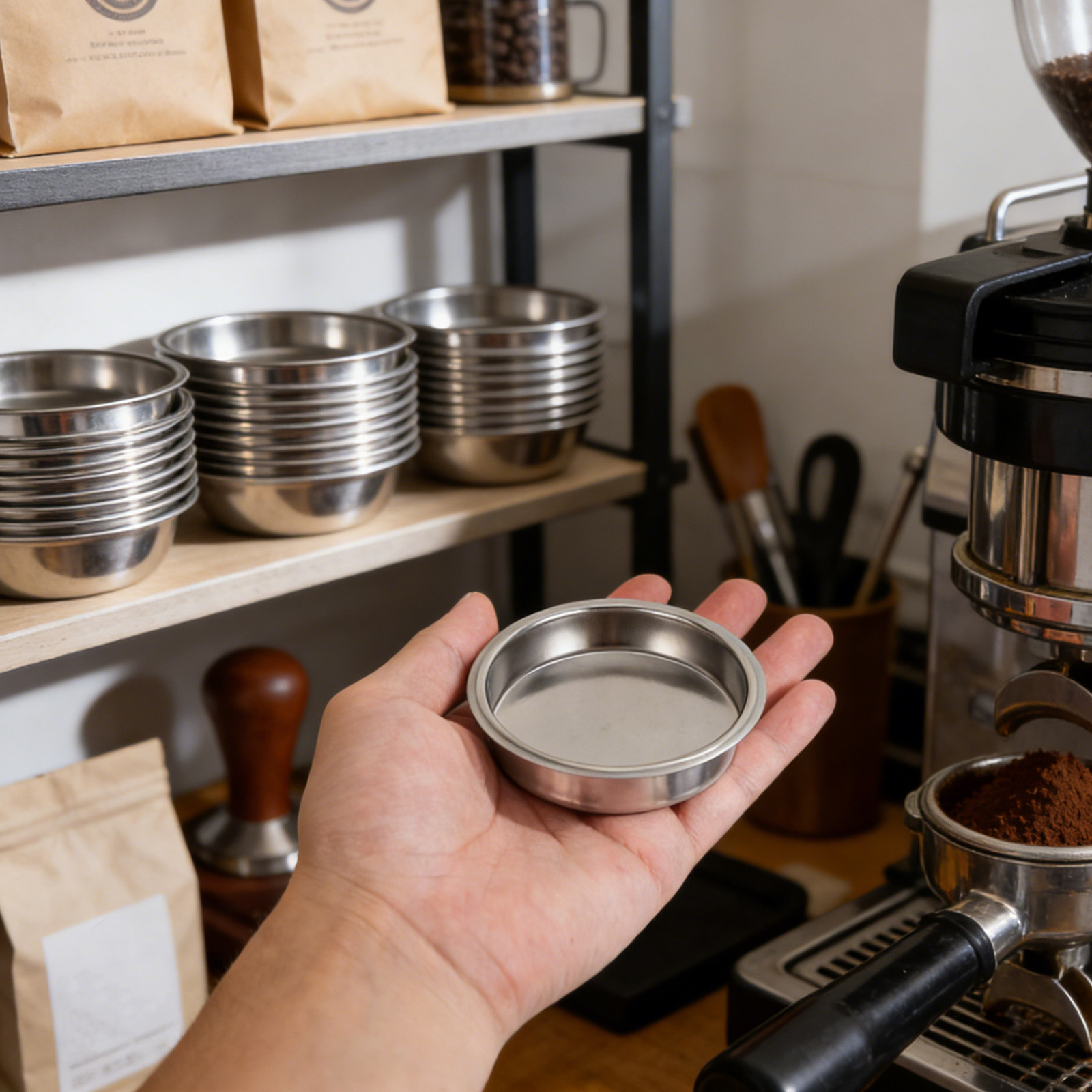 Blind Filter Disc - 3 Buah Mangkuk Bubuk Mesin Kopi