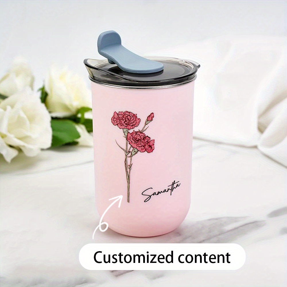 Coffee Equipment Names - Tumbler Kopi Bunga Kelahiran yang Dipersonalisasi,