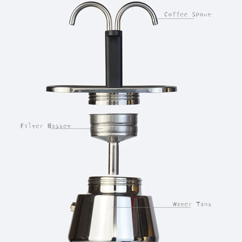 Mini Moka Pot tabung ganda 200 - Coffee Equipment Set ulasan dan harga