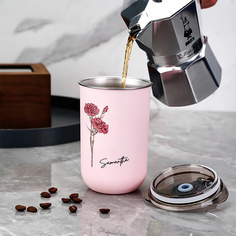 Tumbler Kopi Bunga Kelahiran y - Coffee Equipment Names ulasan dan harga