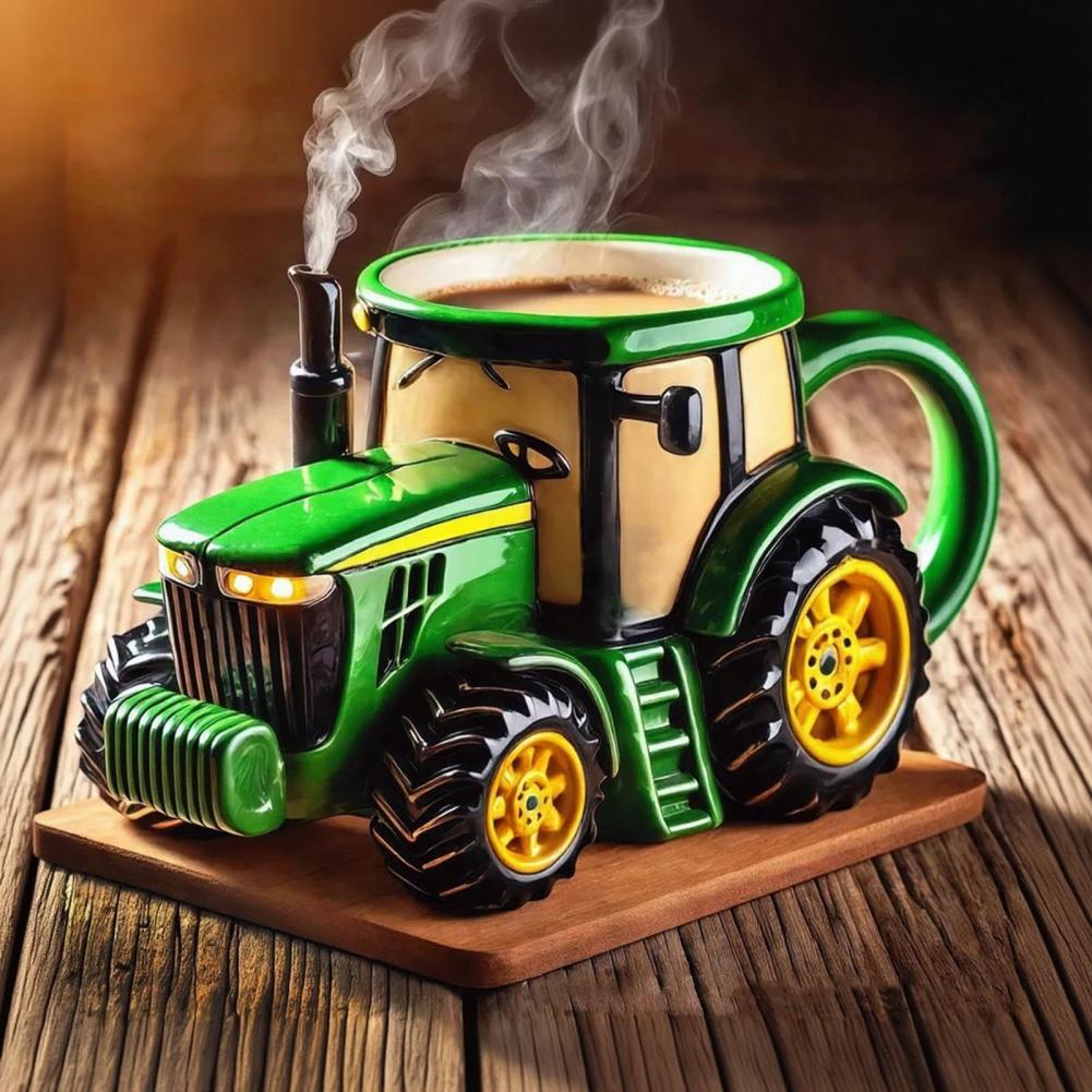 Mug Kopi Traktor Buatan Tangan - Coffee Equipment Gift ulasan dan harga