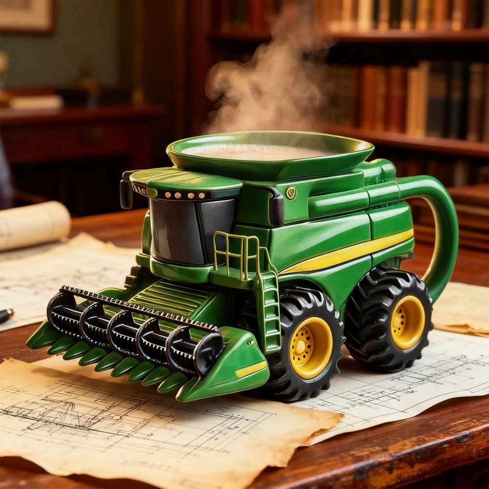 Mug Kopi Traktor Buatan Tangan - Coffee Equipment Gift ulasan dan harga